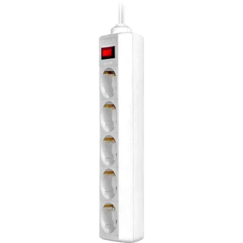 Мережевий фільтр живлення Defender ES 1.8m 5 роз. white (99481) - фото 3