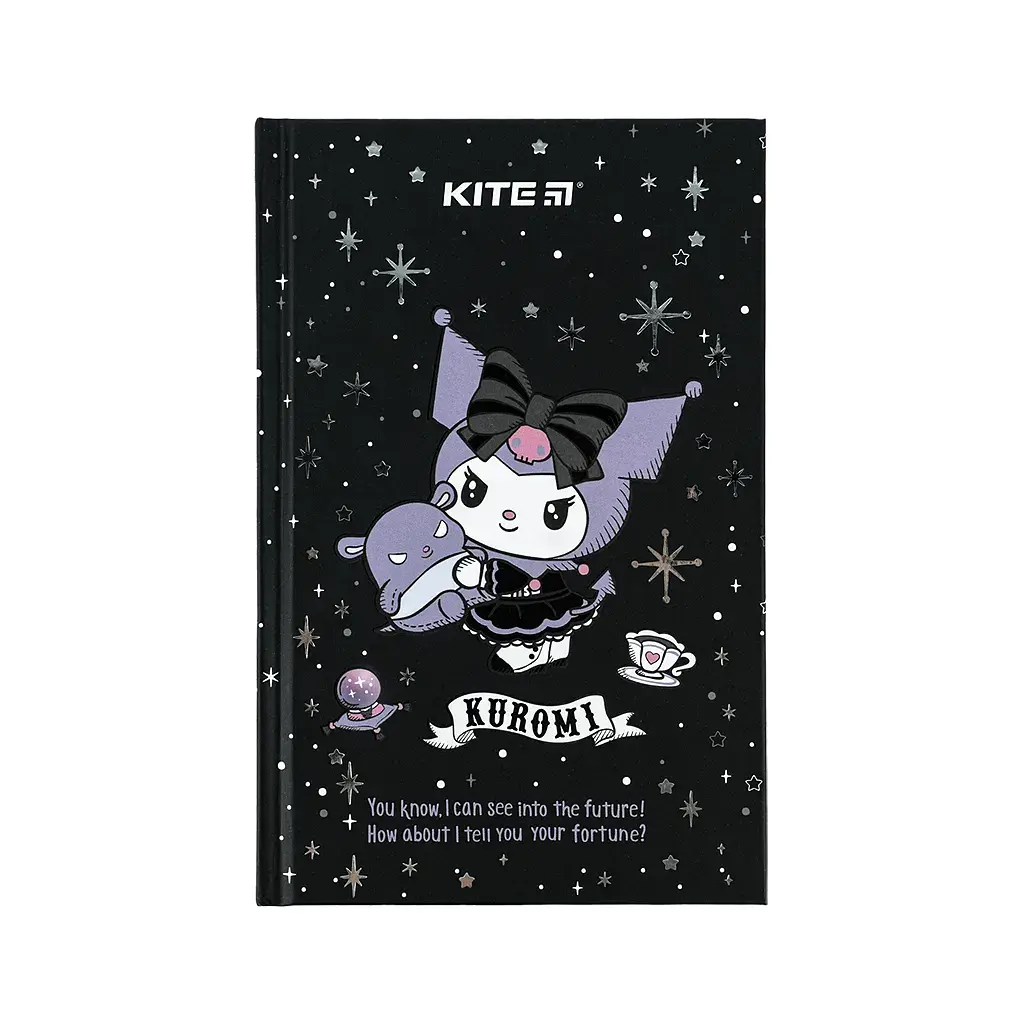 Блокнот Kite А6 Kuromi, тверда обкладинка, 80 аркушів, клітинка (HK24-199-1) - фото 2