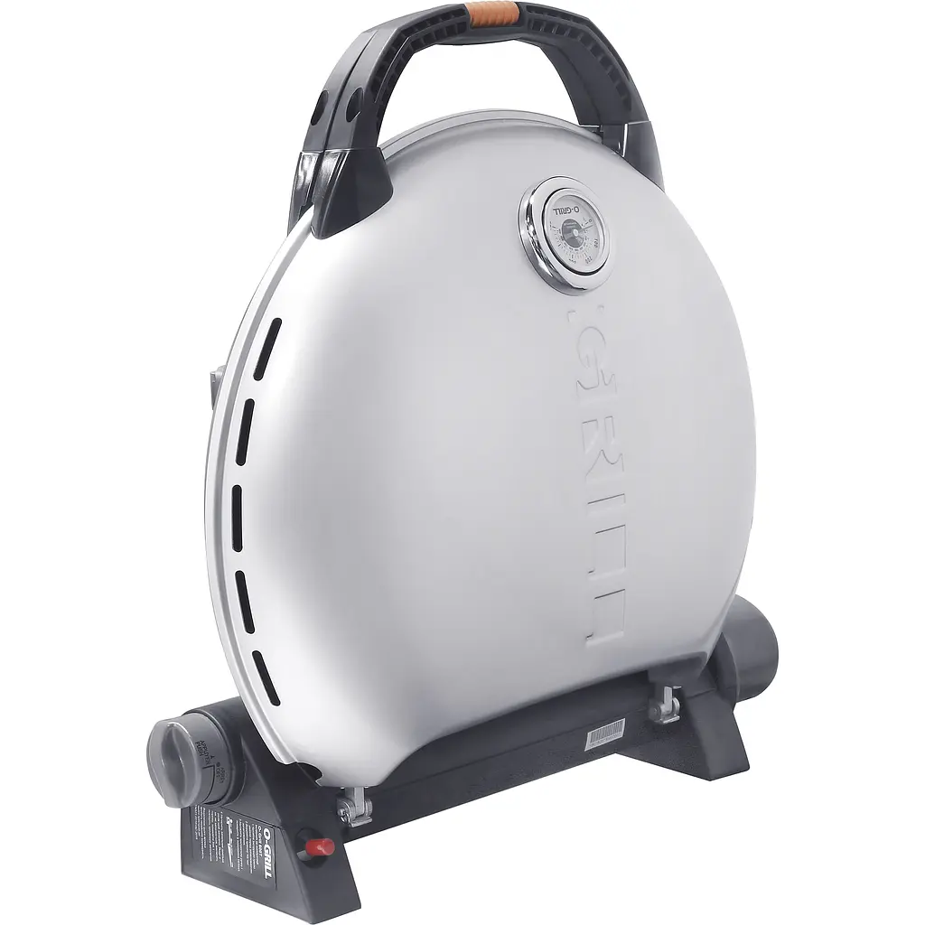 Портативний газовий гриль O-Grill 600T переносний, срібло + шланг у подарунок! - фото 2