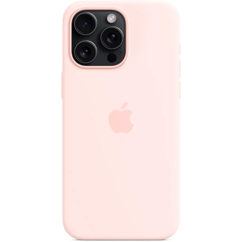 Чохол Silicone Case with MagSafe для Apple iPhone 15 Pro Max Light Pink AAA [93259] - фото 3