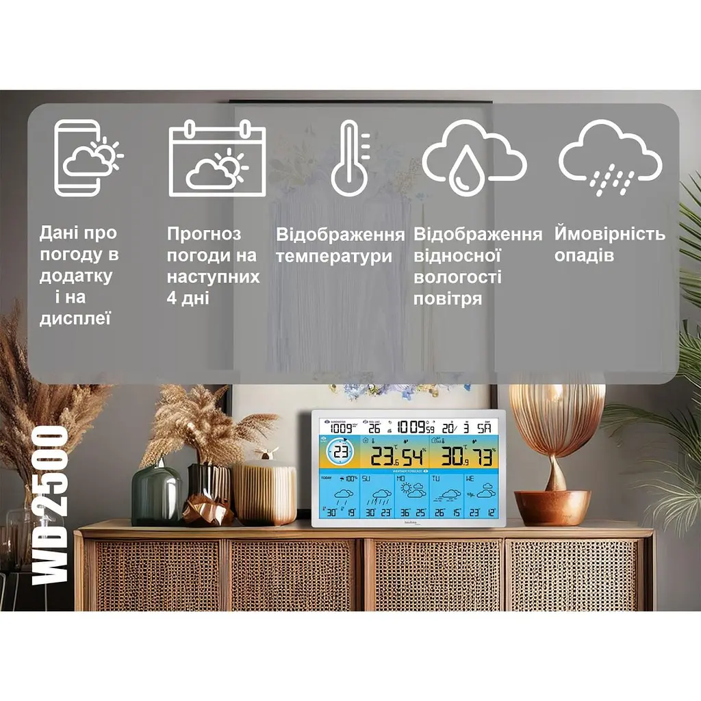 Метеостанція Technoline DirektWetter WD2500 Silver (WD2500) - фото 4