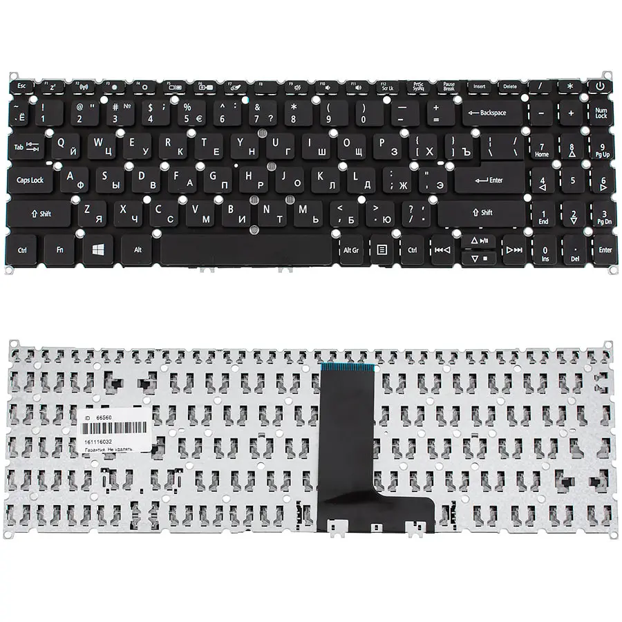 Клавіатура для ноутбука ACER (SW: SF315-51) rus, black, без фрейма - фото 2