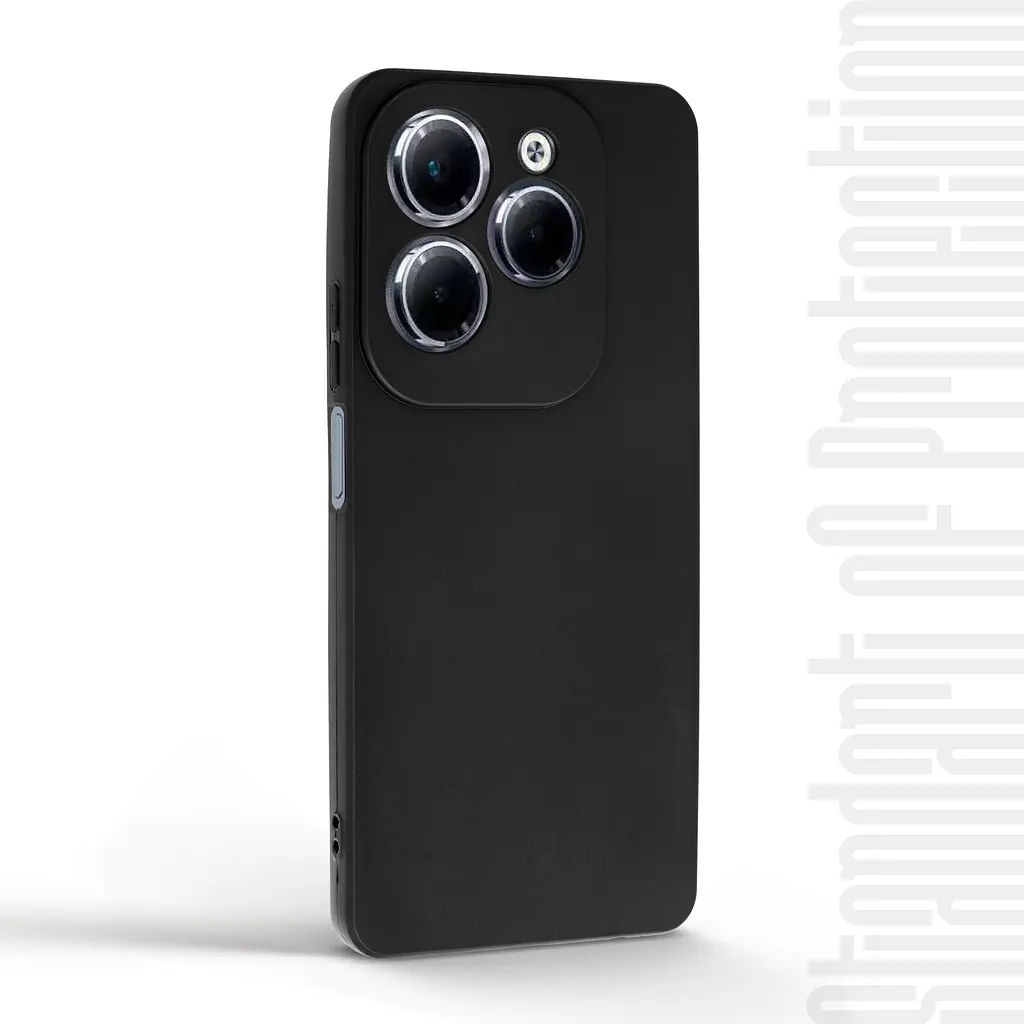 Чехол-накладка для смартфона Infinix Hot 40 Pro, противоударный, силиконовый, термополиуретановый (ТПУ), с защитой камеры и корпуса, черный, защита всего корпуса, ArmorStandart (ARM73942) - фото 2