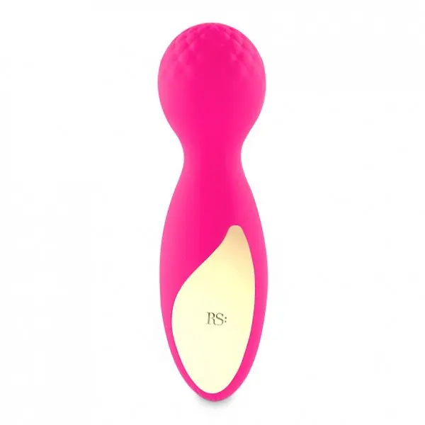 Міні-вібромасажер Rianne S - Lovely Leopard Mini Wand, 12х3.5 см (рожевий) - фото 2