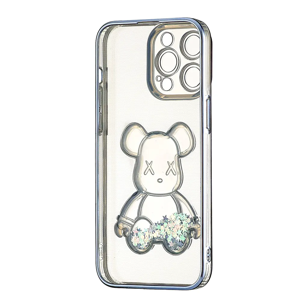 Чохол Shining Bear Case Protected Camera iPhone 15 Pro Max Blue - фото 3
