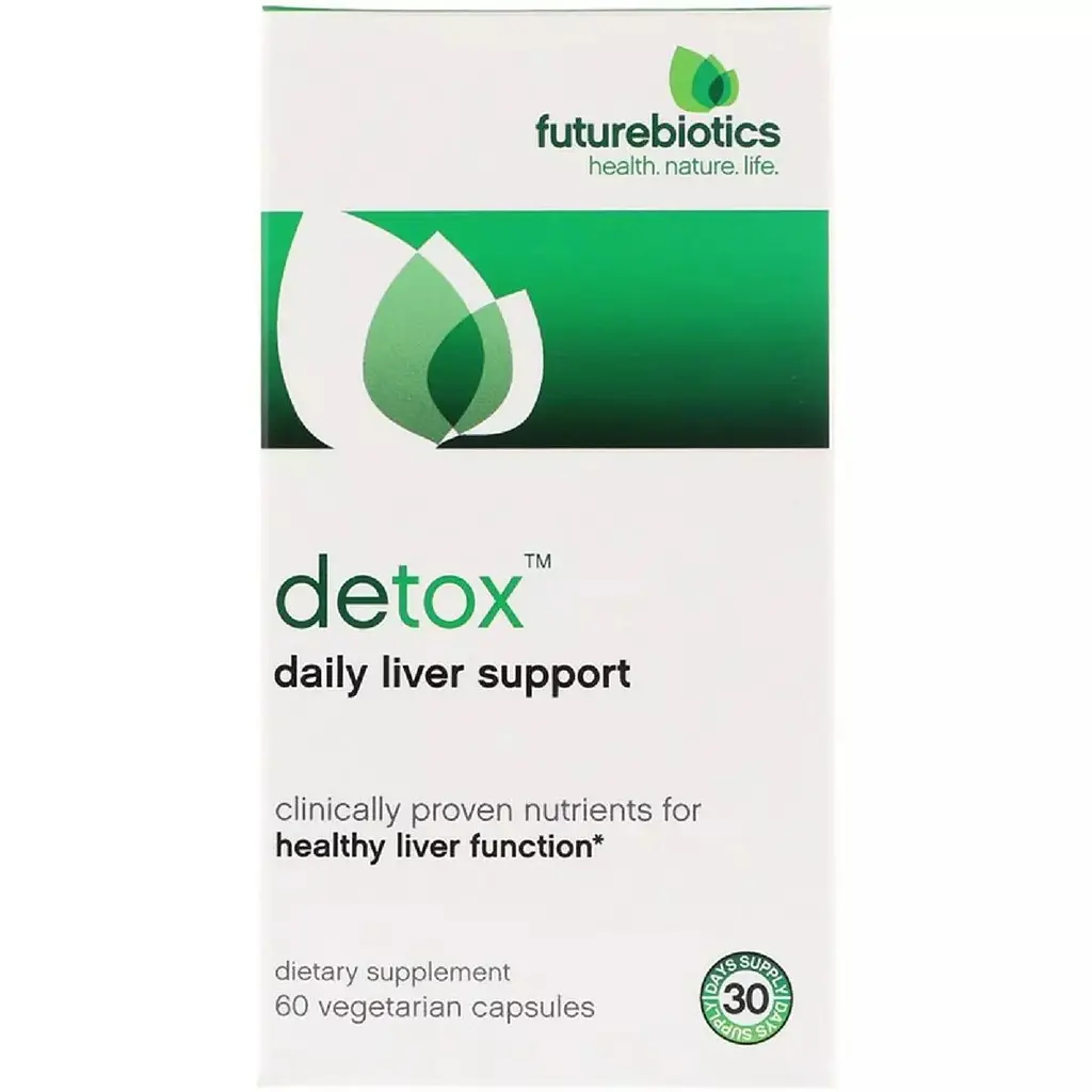 Очищення печінки щоденна підтримка FutureBiotics Detox 60 вегетаріанських капсул - фото 2