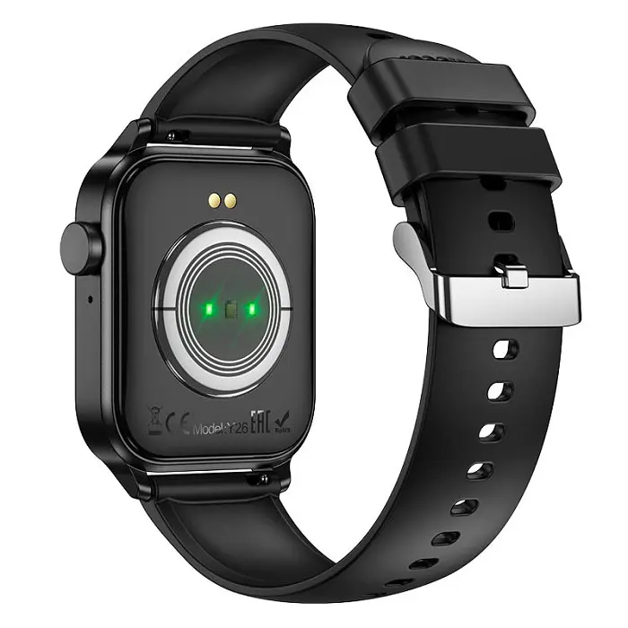 Смарт-годинник Hoco Y26 Smart Sports Watch (call version) Black - фото 4
