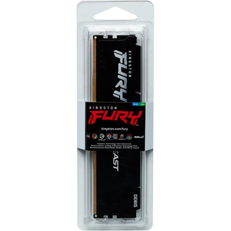 Модуль пам'яті для комп'ютера DDR5 32GB 6000 MHz Beast EXPO Black Kingston Fury (ex.HyperX) (KF560C36BBE2-32) - фото 5