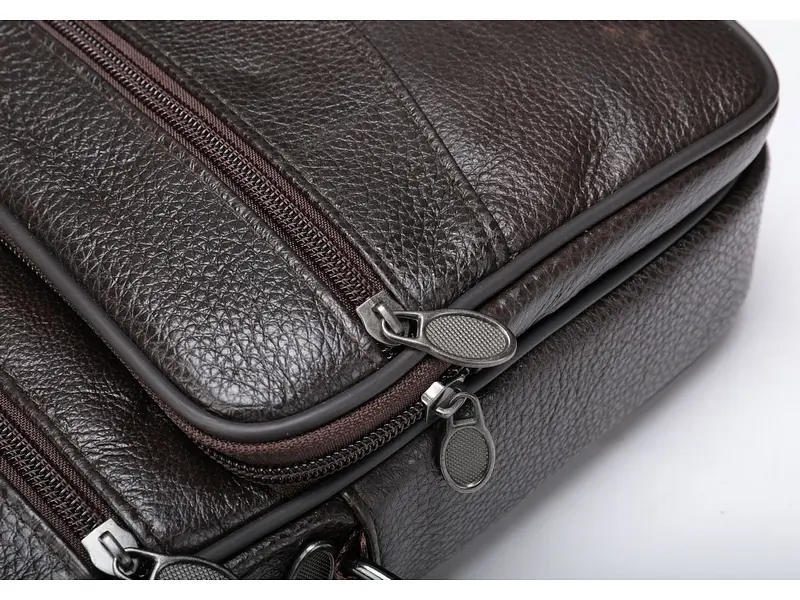 Чоловіча шкіряна сумка Vintage 22,5х18,5х5 см sum0012796 - фото 8