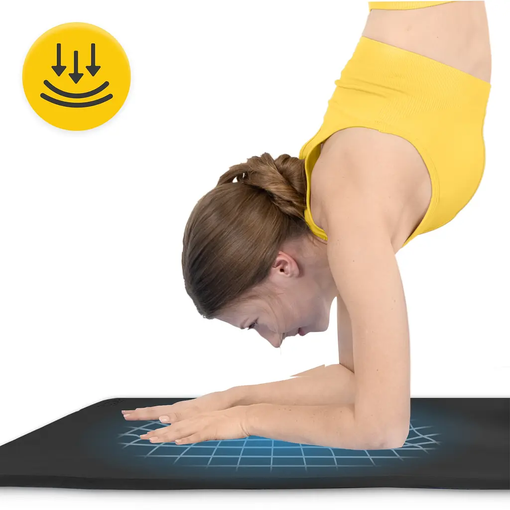 Килимок (мат) спортивний 4FIZJO TPE Gigant 200 x 125 x 2 см для йоги та фітнесу Black (P-5907739318992) - фото 5