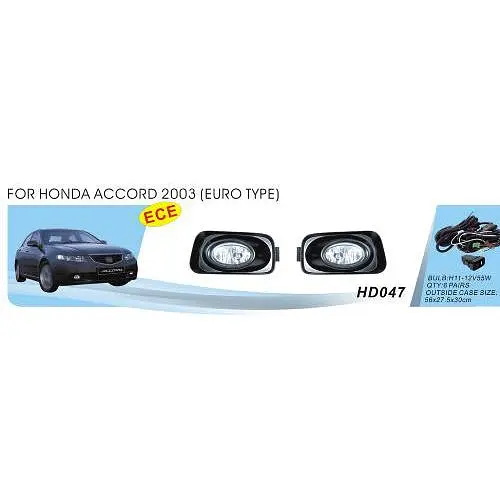 Фари дод. модель Honda Accord/2003-2006/HD-047/Euro Type/H11-12V55W/ел.проводка