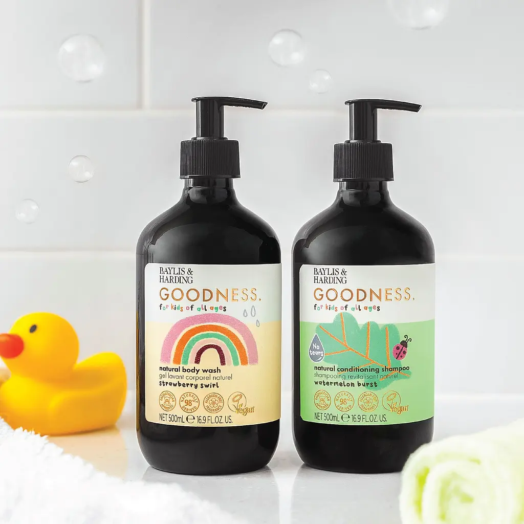 Дитячий гель для душу Baylis & Harding Goodness Kids Strawberry Swirl 500 мл - фото 5