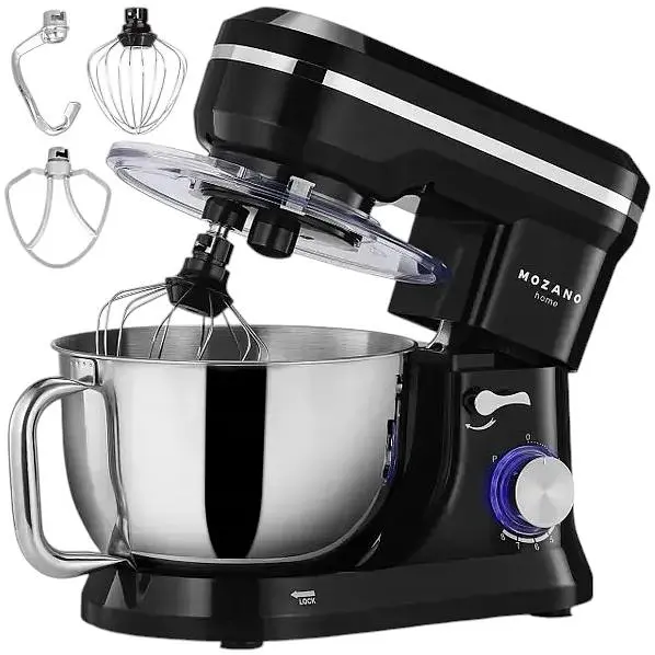 Тістоміс планетарний міксер Mozano AGD/ROB/03#CZARNY 4.5 л чаша з нержавіючої сталі імпульс режим - фото 2
