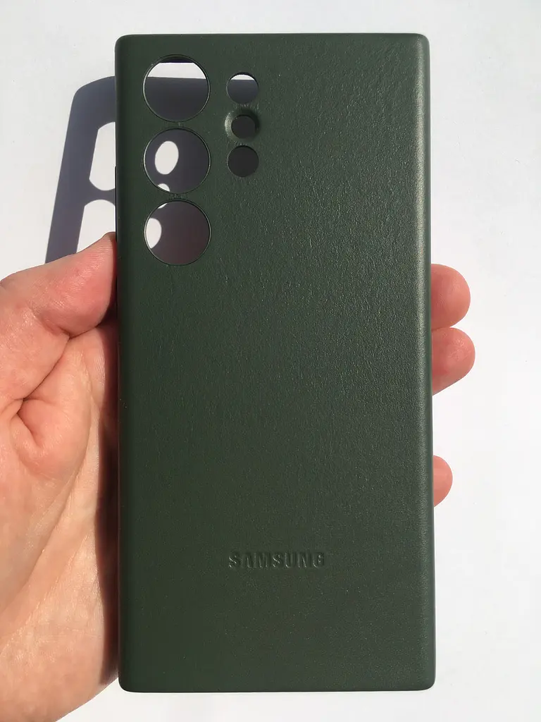Оригінальний шкіряний чохол Leather Case для Samsung Galaxy S23 Ultra (S918) Green EF-VS918LGEGRU - фото 3