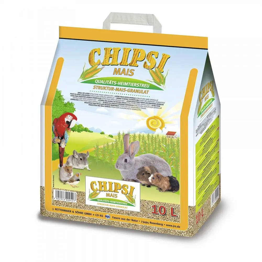 Наполнитель Rettenmaier Chipsi Mais для мелких животных кукурузный 10 л - фото 4