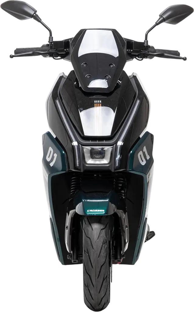 Электроскутер Двухместный Crosser CR22 (2500W, 72V/35Ah) Зеленый - фото 4