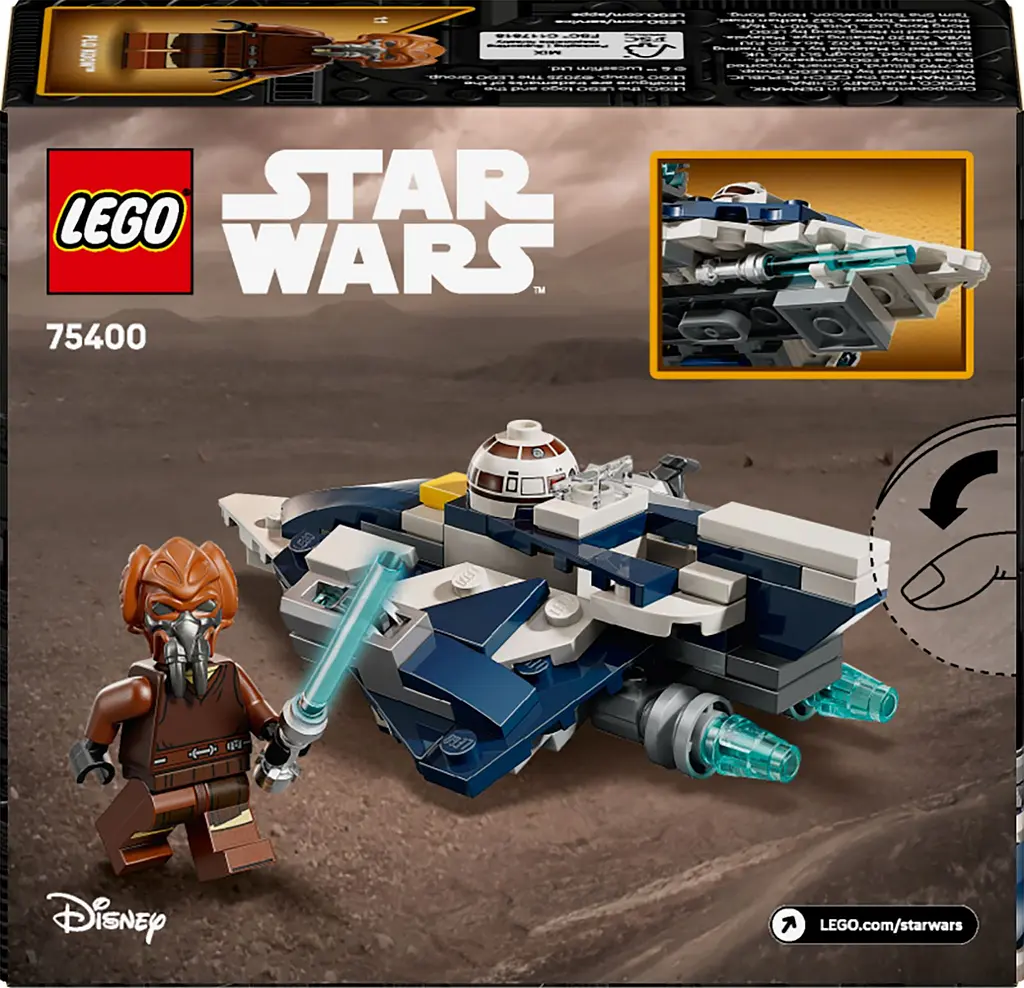 Конструктор LEGO Star Wars Джедайський зоряний мікровинищувач Пло Куна 89 деталей (75400) - фото 20