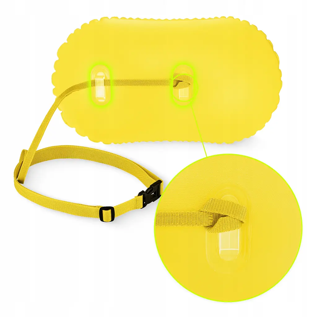 Буй для плавания TSUNAMI Basic надувной желтый (P-5907739316806) - фото 3