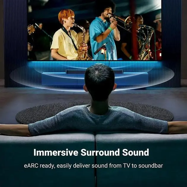 Кабель HDMI 8K Ultra HD UGREEN HD155 HDMI 2.1 HDR+ 3D 8K 60Hz (4K - 240Hz, 2k -144hz 165hz) VRR eARC DTS Dolby 48 Gbps для ПК TV - фото 5