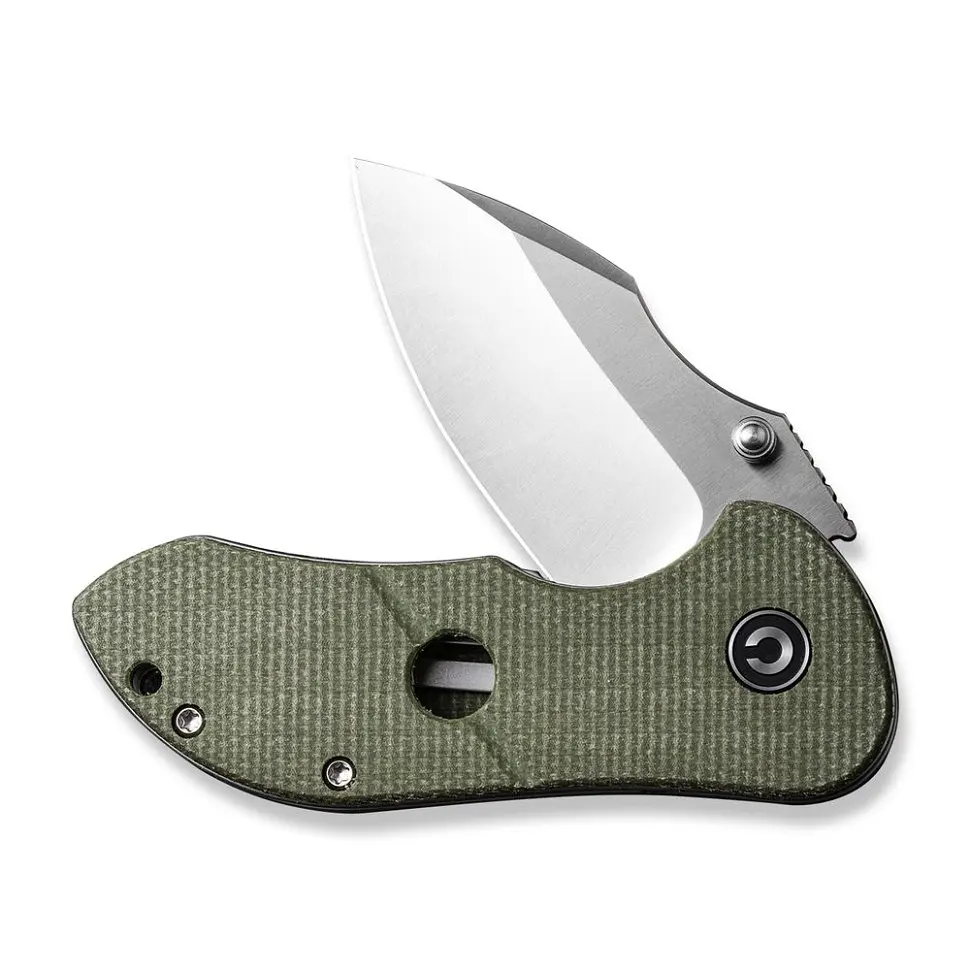 Ніж складаний кишеньковий Civivi Gordo, (6.4 см) D2 / Micarta оливковий - фото 3