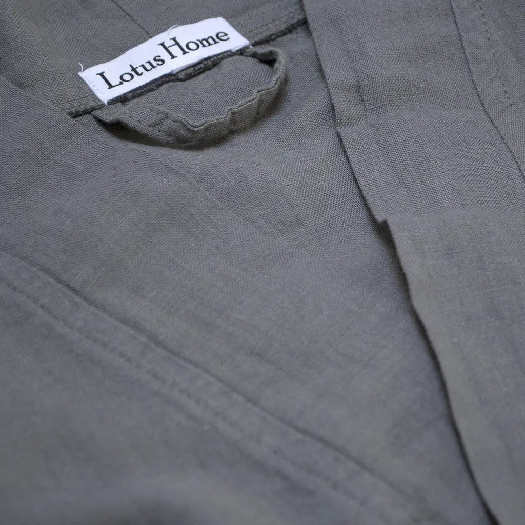 Халат-кимоно со льна Lotus Home - Madrida серый XS - фото 5