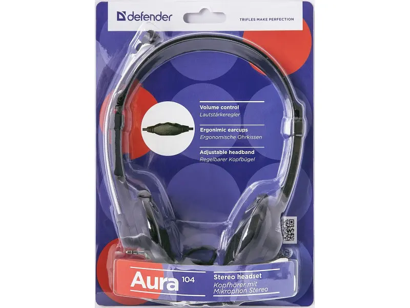 Гарнітура Defender Aura 104 Black (63104) - фото 4