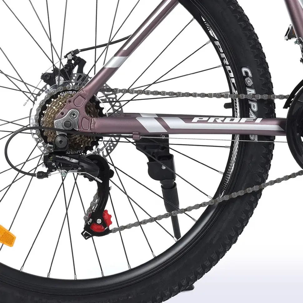 Велосипед "PHANTOM" PROF1 G26PHANTOM A26.1 26 д. Алюм.рама 19 ", SHIMANO 21SP, алюм., DB, FW TZ500, чорно-синій - фото 6