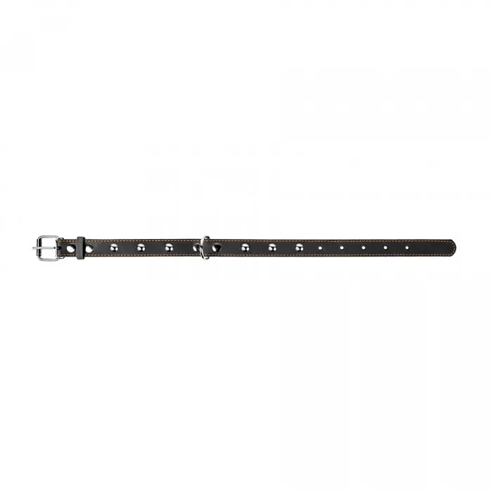 Ошейник Collar одинарный с украшением, 32-40х2 см, черный - фото 3