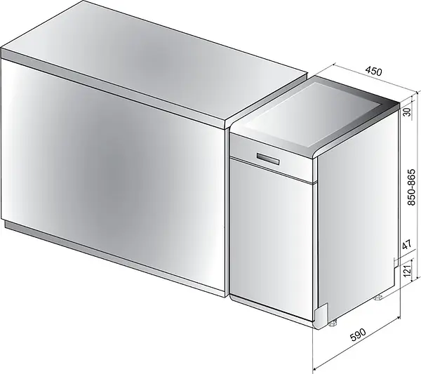 Посудомийна машина Whirlpool WSFO3O23PF - фото 5