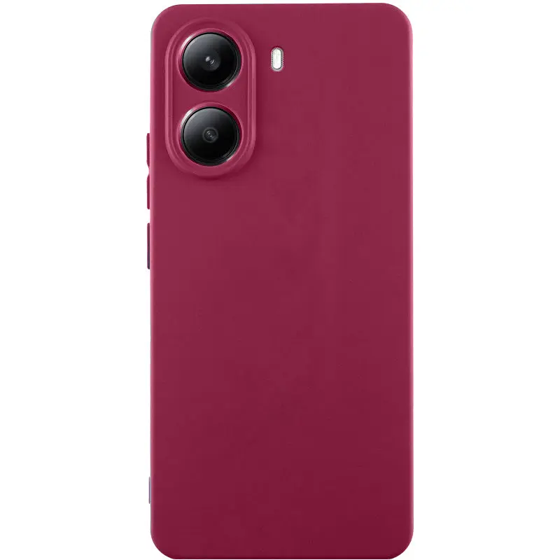 Чохол Silicone Cover Ummi Lakshmi Full Camera (AA) для Xiaomi 14T Pro Бордовий / Marsala