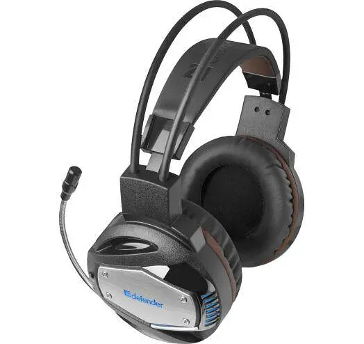 Игровые наушники Defender Warhead G-500 2.5м (Черно-коричневые) - фото 6