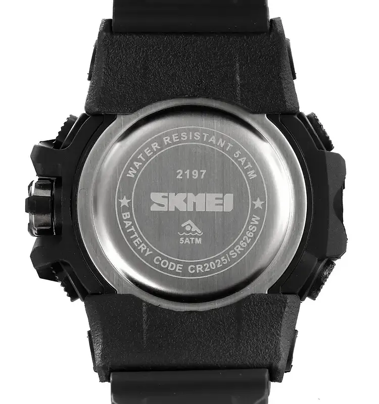 Спортивний годинник чоловічий Skmei 2197 Чорний (2632619430) - фото 6