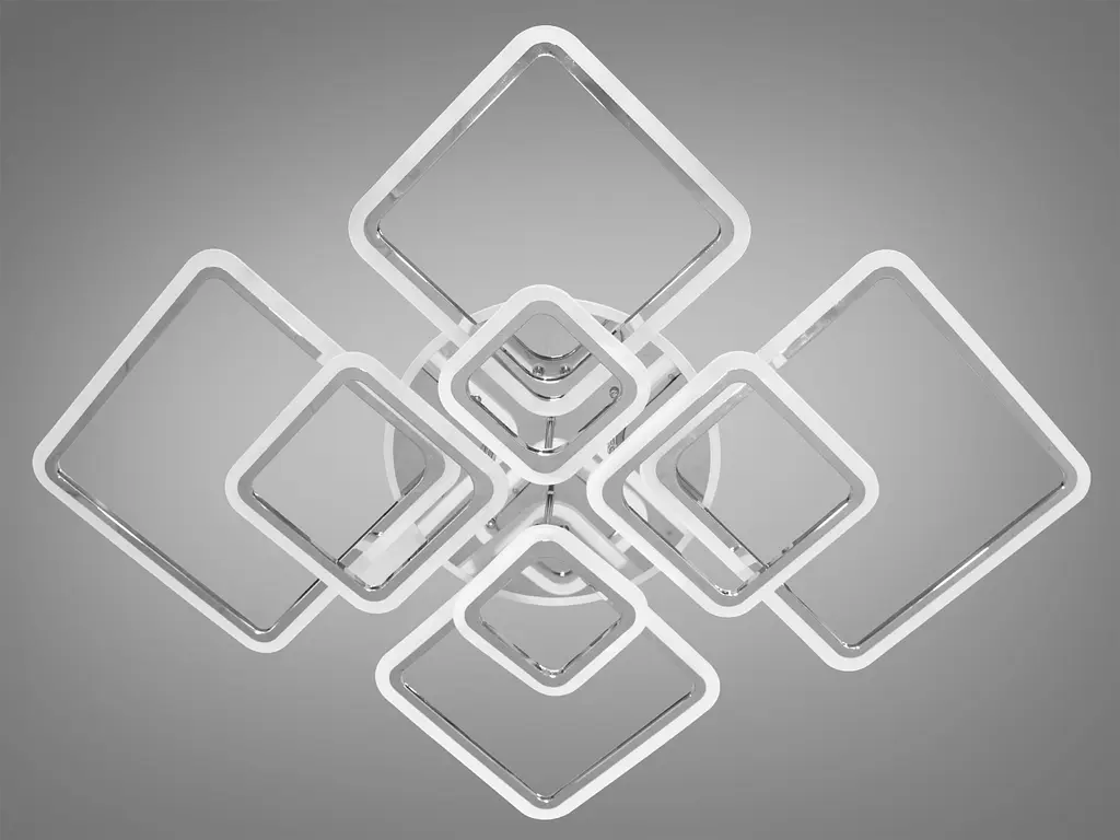 Светодиодная люстра в стиле хай тек, 235W, хром - фото 4