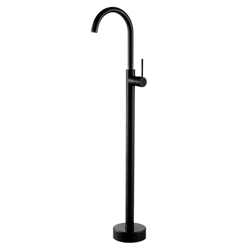 Змішувач для умивальника VBI Milano підлоговий black VBI-050113BL