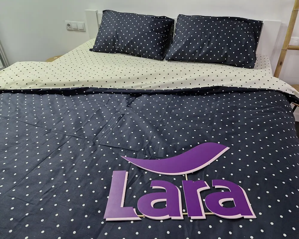 Постільна білизна LARA бязь d11343e євро 200х220 см - фото 4