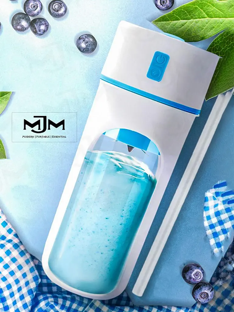 Аккумуляторный портативный блендер MJM PRO Blue - фото 2