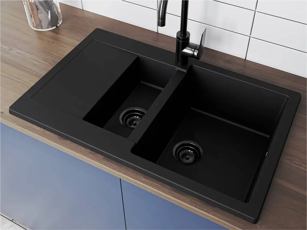 Кухонна мийка Miraggio LAPAS black (0002247) Граніт, Врізна, Чорний - фото 4