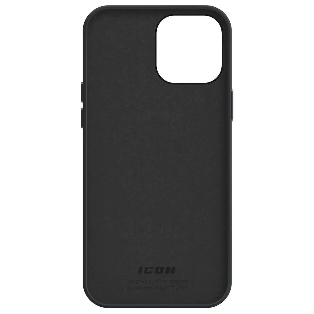 Силиконовый чехол для Apple iPhone 14 Pro Max, ICON2 Case, черный, противоударный, панель, защита всего корпуса, матовая поверхность Soft Touch, выступает над дисплеем, совместим с защитными стеклами и пленками, с микрофиброй, ArmorStandart (ARM63617) - фото 2