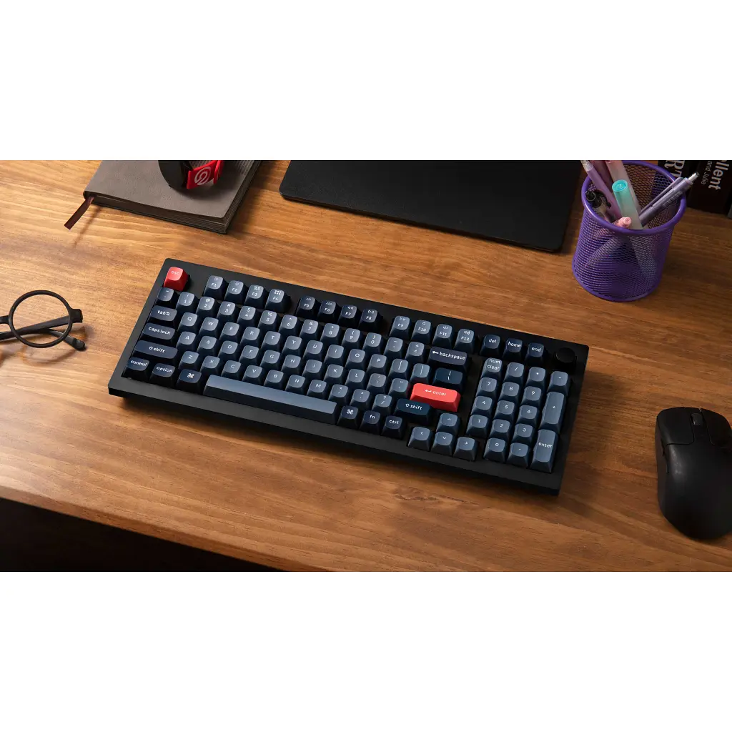 Клавіатура Keychron V5 Max Gateron Jupiter Brown Knob Hot-Swap QMK Wireless/Bluetooth/USB-А UA Black (V5M-D3-UA) - фото 8