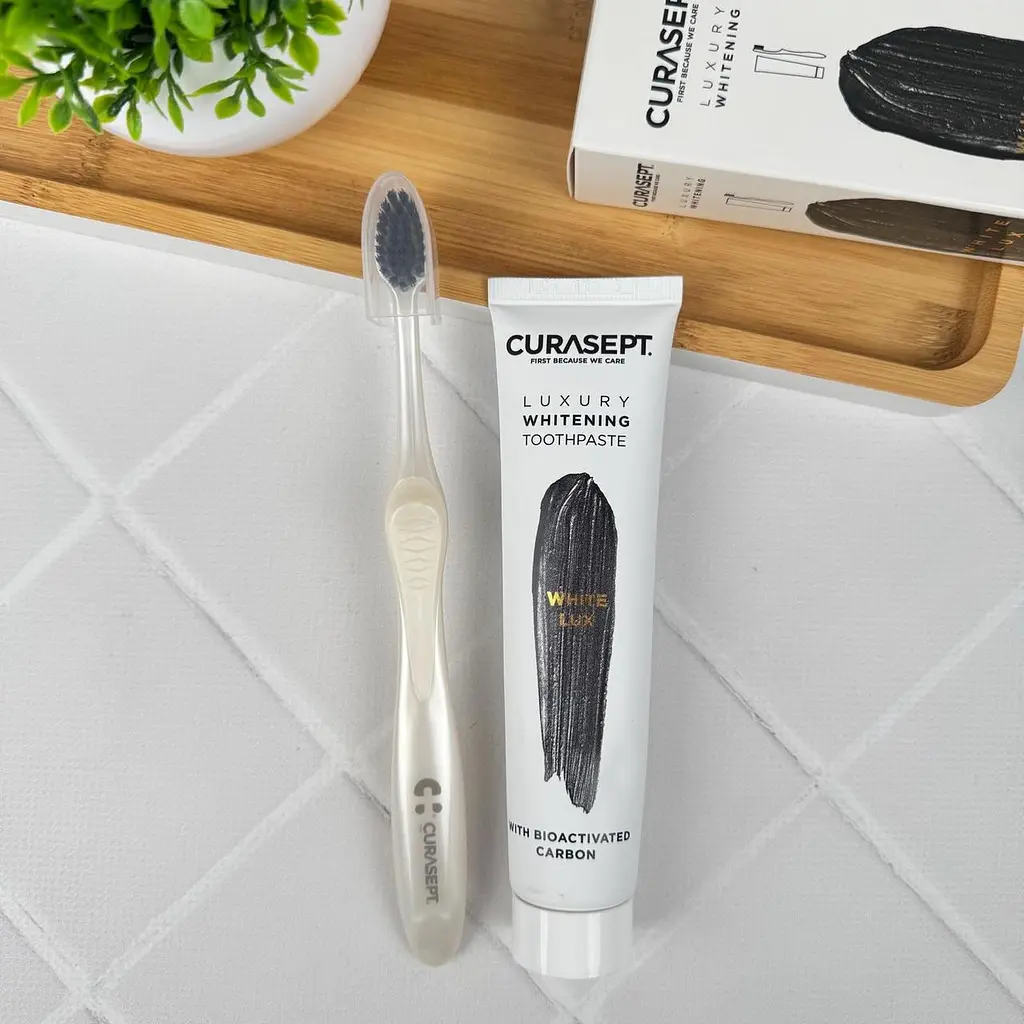 Набір Curasept Whitining Luxury White (паста 75 мл + зубна щітка) - фото 3