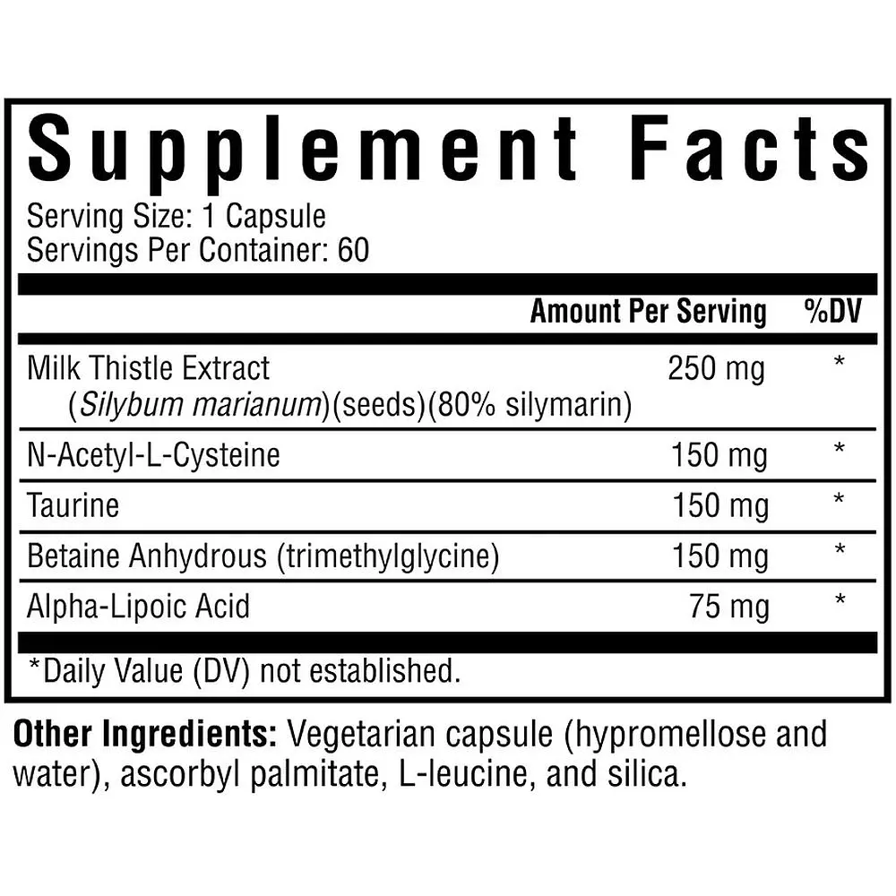 Поживні речовини Seeking Health Liver Nutrients для печінки 60 вегетаріанських капсул - фото 3