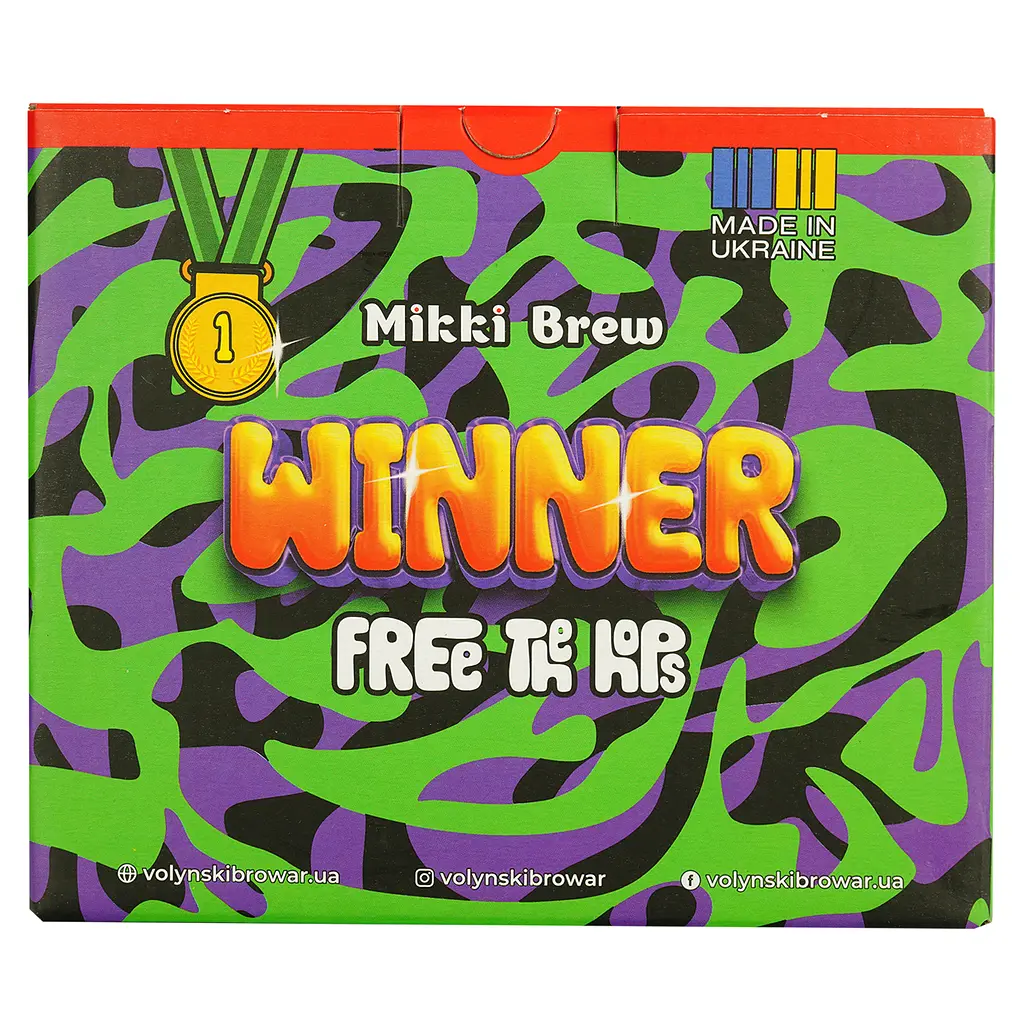 Набір пива Mikki Brew Winner, 4,9-8,5%, 1,98 л (6 шт. по 0,33 л) - фото 5