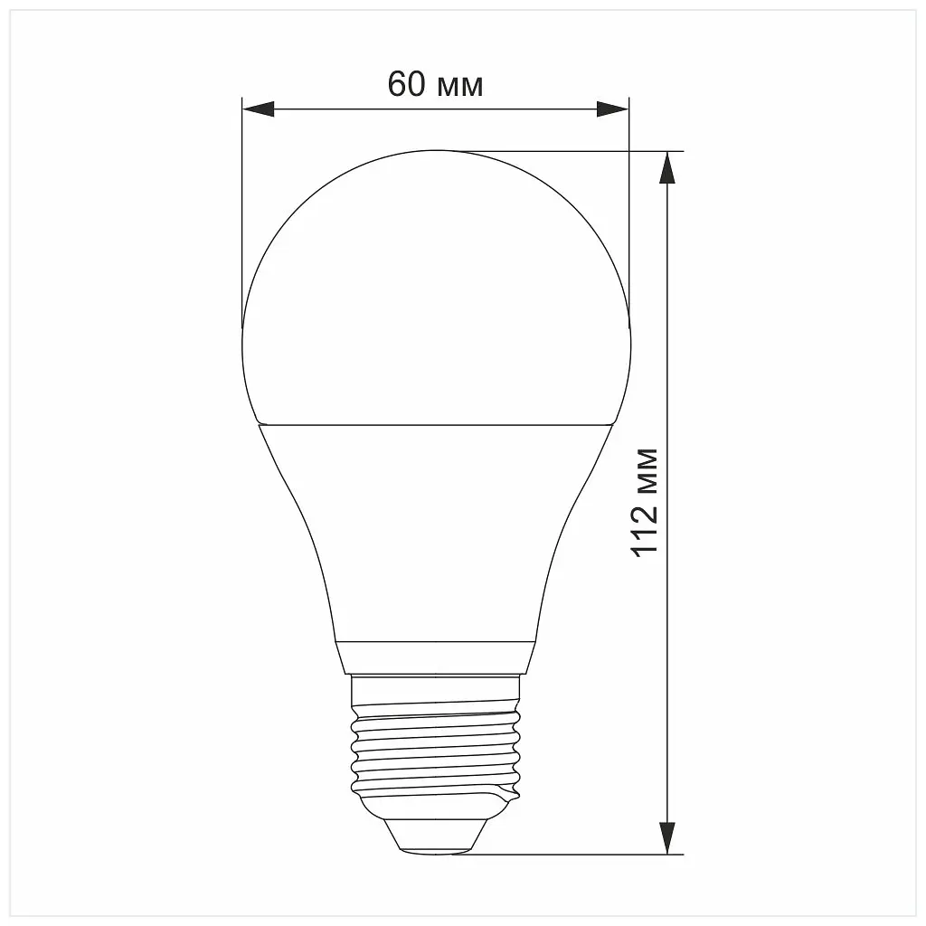 Лампочка TITANUM A60 12W E27 4100K 220V (TLA6012274) - фото 3