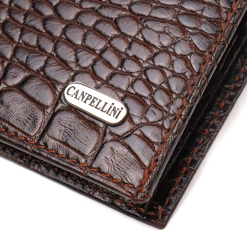 Мужской кожаный кошелек Canpellini 12х9.7х1 см acs0025693 - фото 5