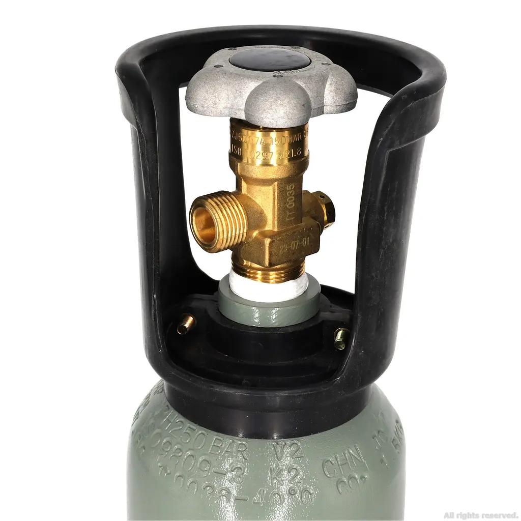 Балон CO2 з плоским дном Aqua Nova , метал, 2 л (NCO2-2L-GRAY) - фото 2