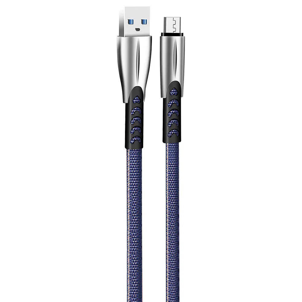 Кабель ColorWay USB-microUSB 2.4А 1 м Blue - фото 3