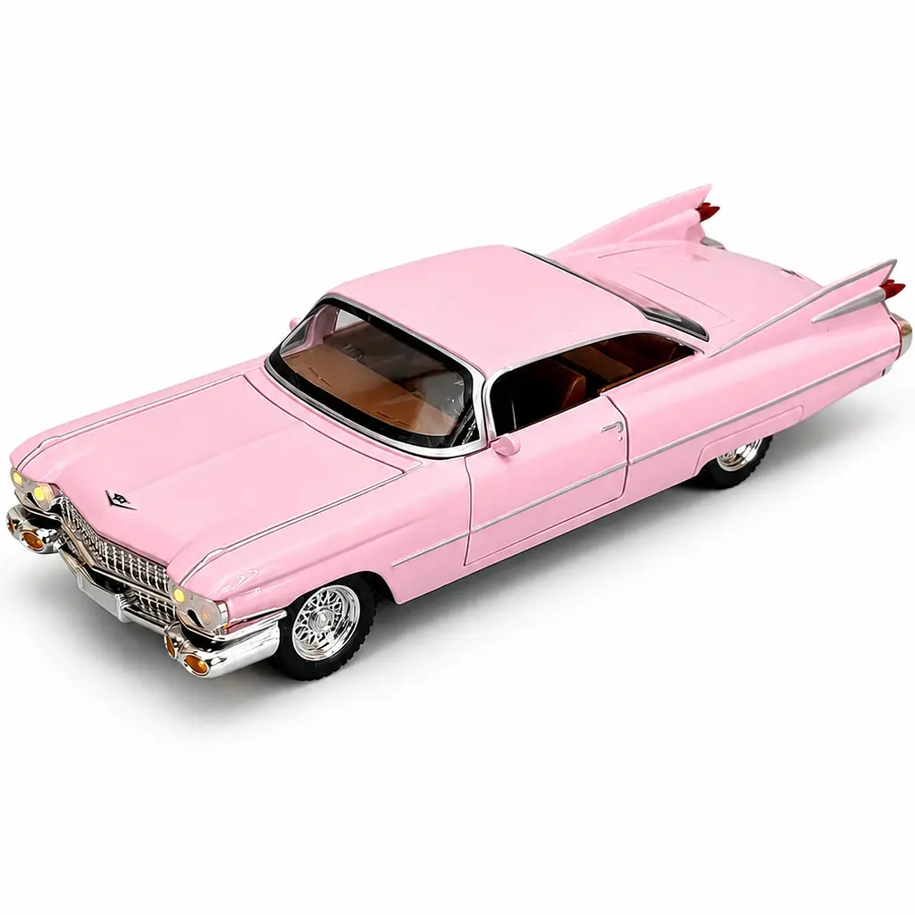 Колекційна металева модель автомобіля АвтоЕксперт Cadillac Coupe De Ville 1959 з інерцією, світлом та звуком 1:24 - фото 5