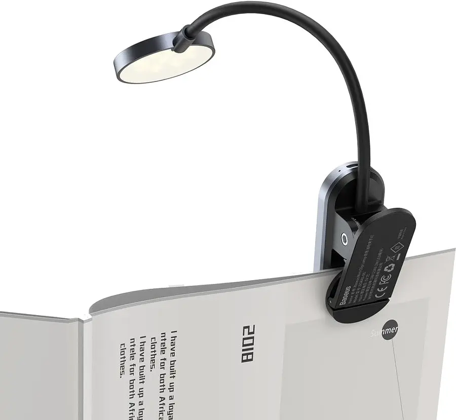 Лампа Baseus Comfort Reading Mini Clip Lamp dark gray (DGRAD-0G) - фото 3