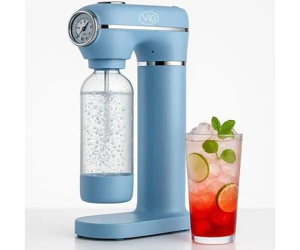 Сифон для газування води з манометром ViO SodaBoom SD-7006 bluemarine - фото 3