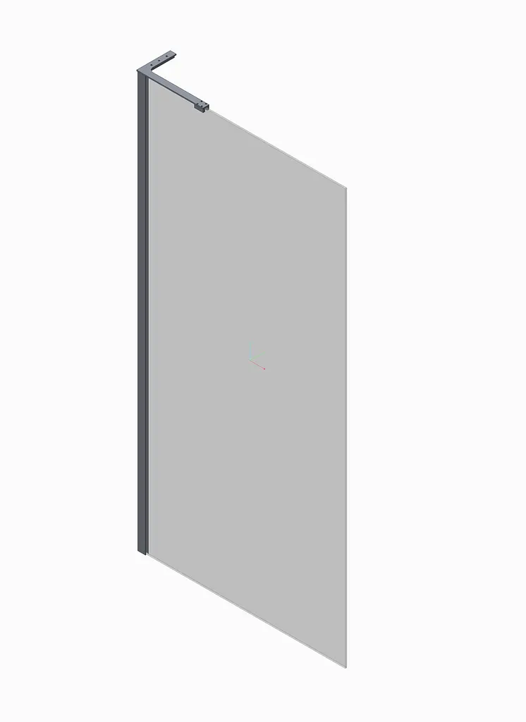 Душова перегородка Koer SR SP02-100x200-TR-07 Прозоре скло Walk-In Easy Clean 8 мм, graphite KR5397, прозоре, графіт - фото 7